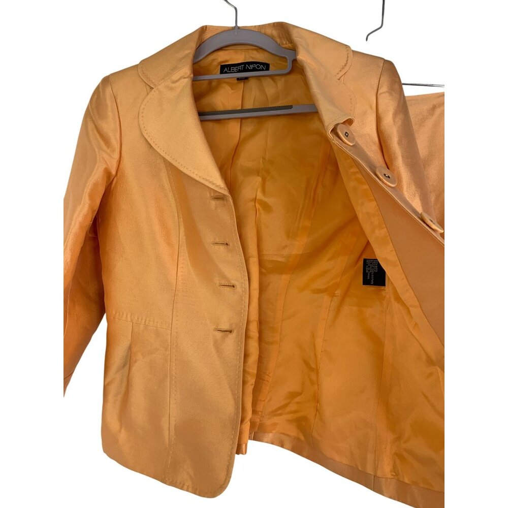 Vtg Albert Nipon Silk Wool Blend Two-Piece Skirt … - image 5